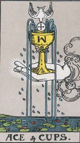 Карта Таро Туз Кубков — Ace of Cups