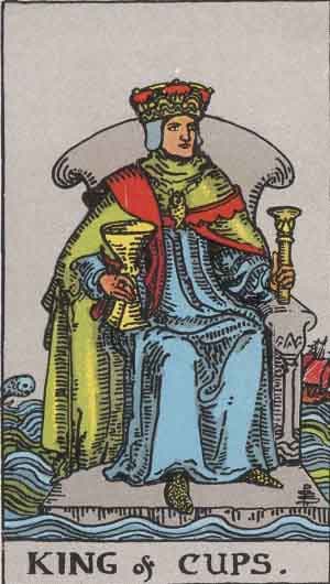 Карта Таро Король Кубков — King of Cups