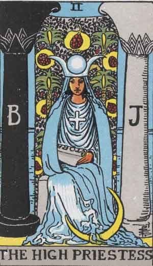 Карта Таро Верховная Жрица — The High Priestess