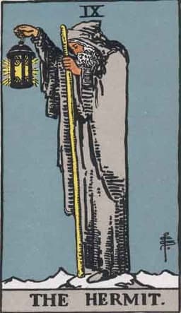 Карта Таро Отшельник — The Hermit