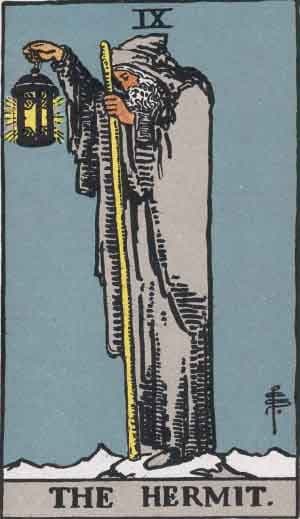 Карта Таро Отшельник — The Hermit