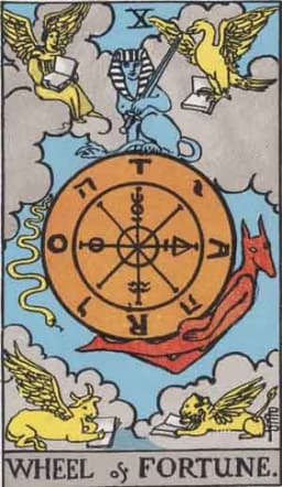 Карта Таро Колесо Фортуны — Wheel of Fortune