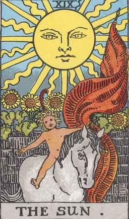Карта Таро Солнце — The Sun