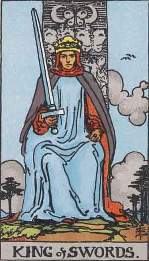 Карта Таро Король Мечей — King of Swords