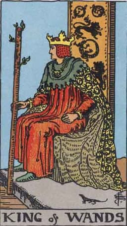 Карта Таро Король Жезлов — King of Wands